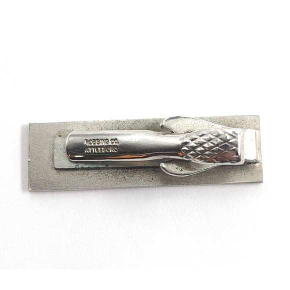 ROI Formula Return On Investment Formula Finance Tie Clip Robbins Co Attleboro - Picture 2 of 11